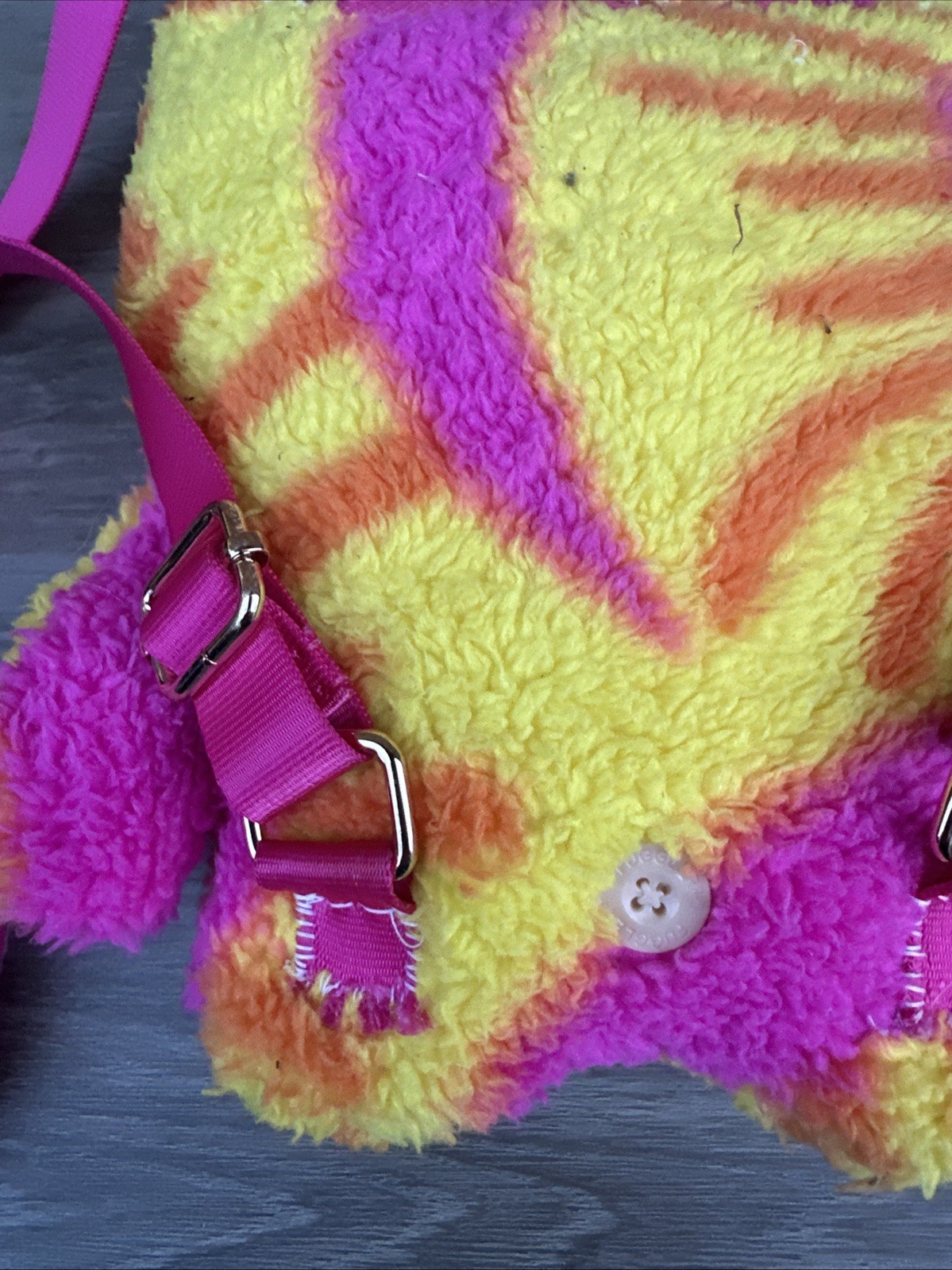 Mini Fuggler Backpack Homemade Adjustable Straps Piercings – Please Read