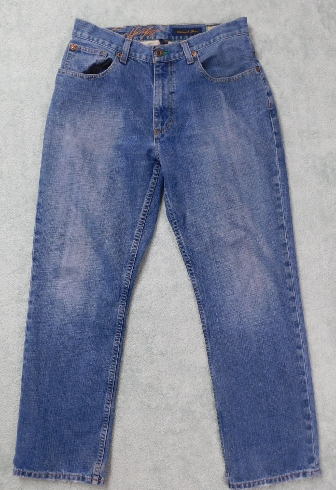 Tommy Hilfiger Men’s Relaxed Jeans Denim Blue Medium Wash Size 32×30*30Wx29L*
