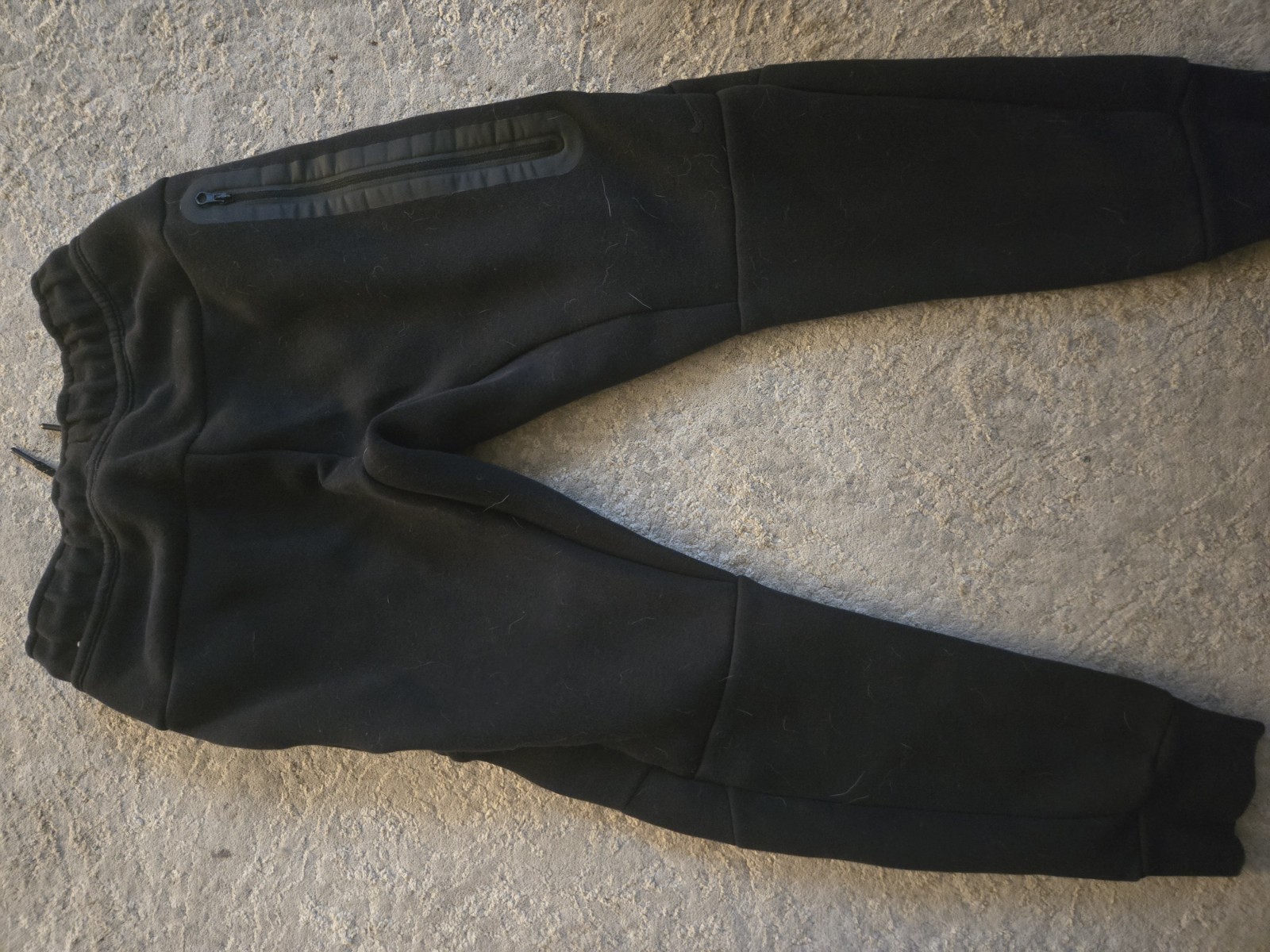 Nike Tech Boys Jogger Pants Black Size S Polyester Drawstring Elastic Waist
