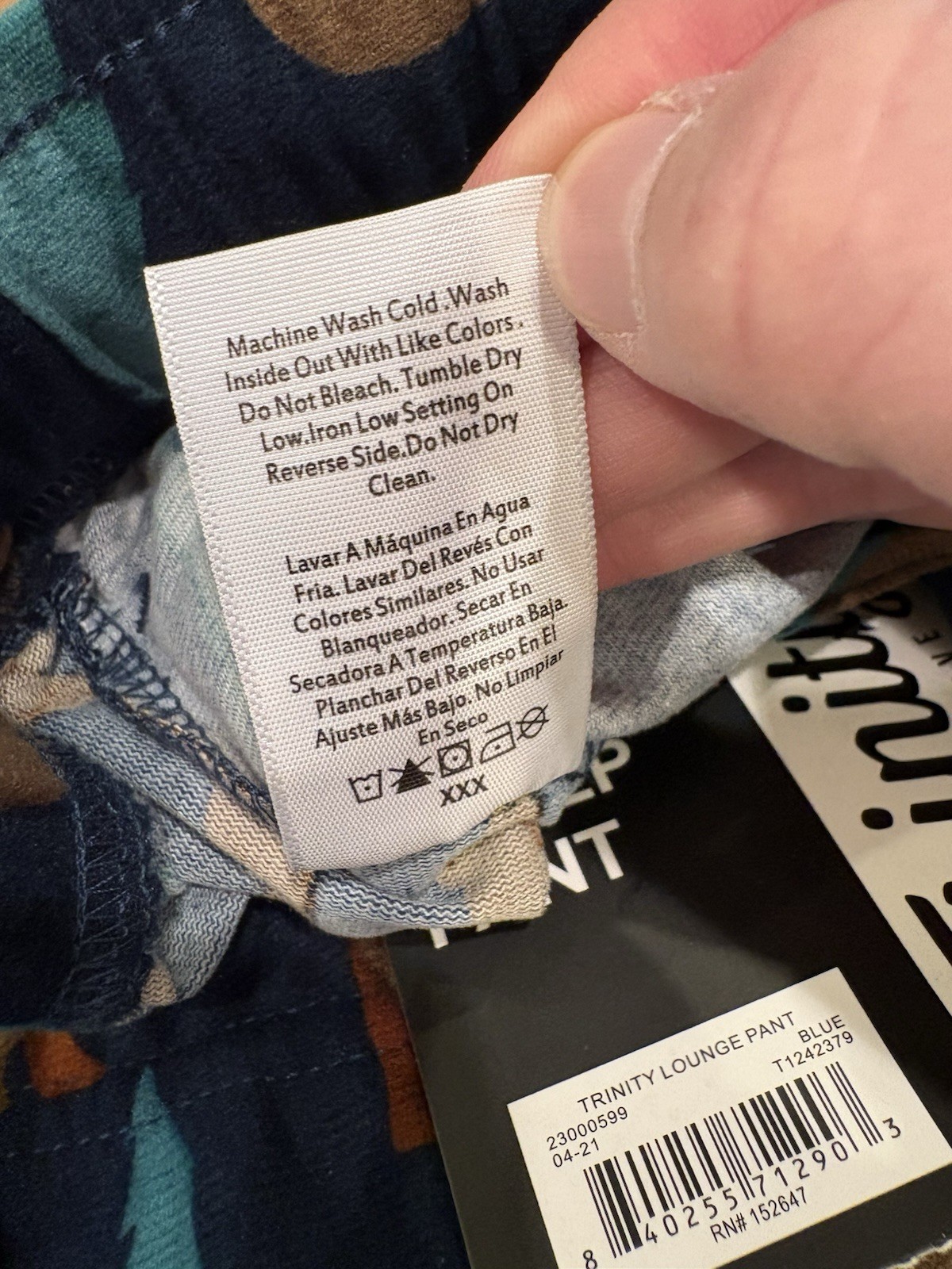 NWT Men’s Size L Sleep Pant From Trinity Collective Bear With Campfire Print