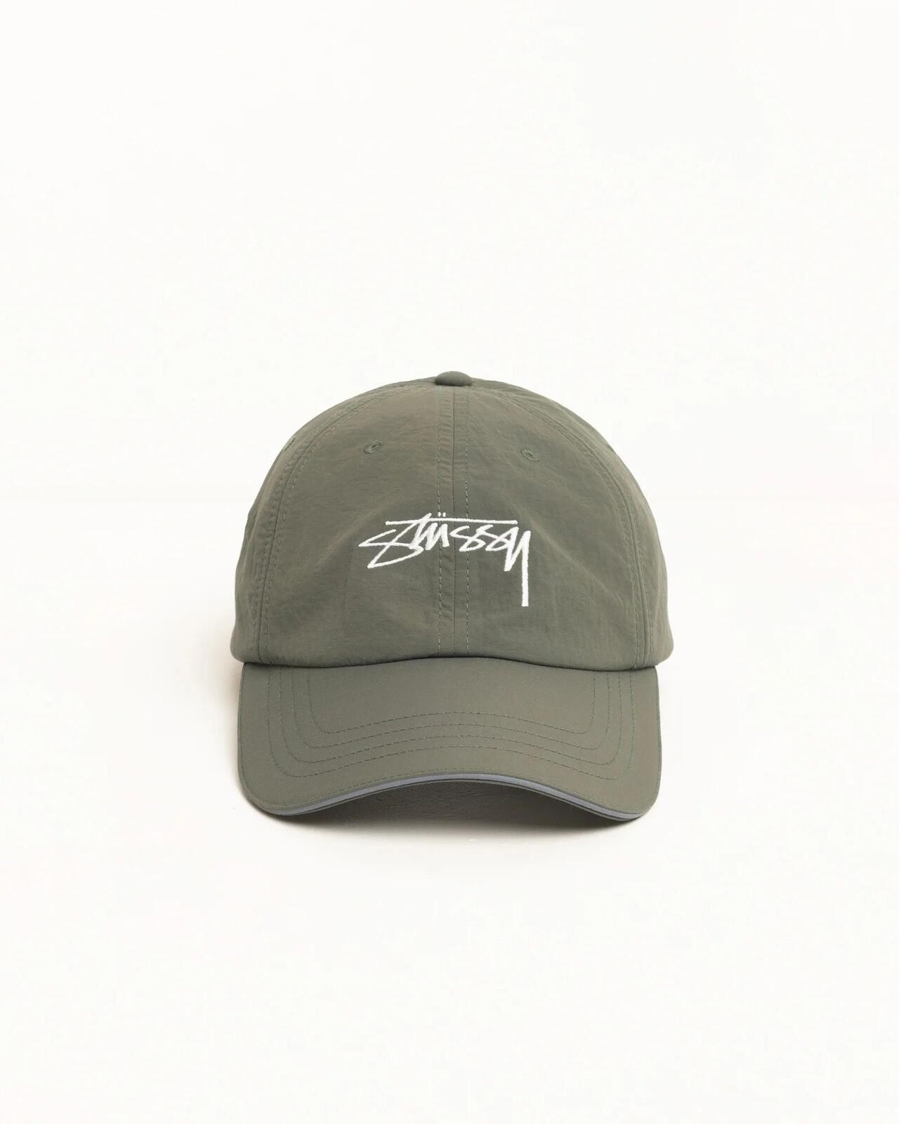 Stussy Smooth Stock Nylon Sport Cap Green