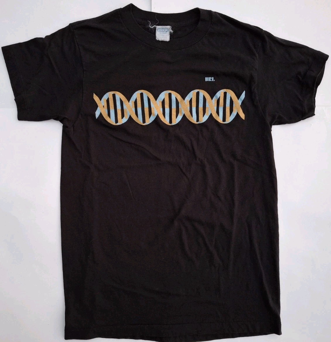 Vintage 80s Mens Size Large DNA graphic T-shirt Science single stitch