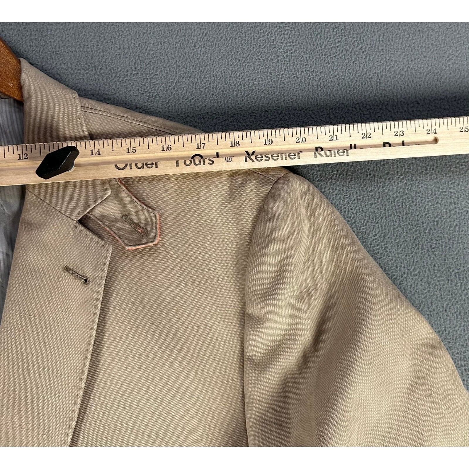 Kroon Blazer Jacket 46 XL Beige Cotton Linen Unstructured Quiet Luxury Bono 2