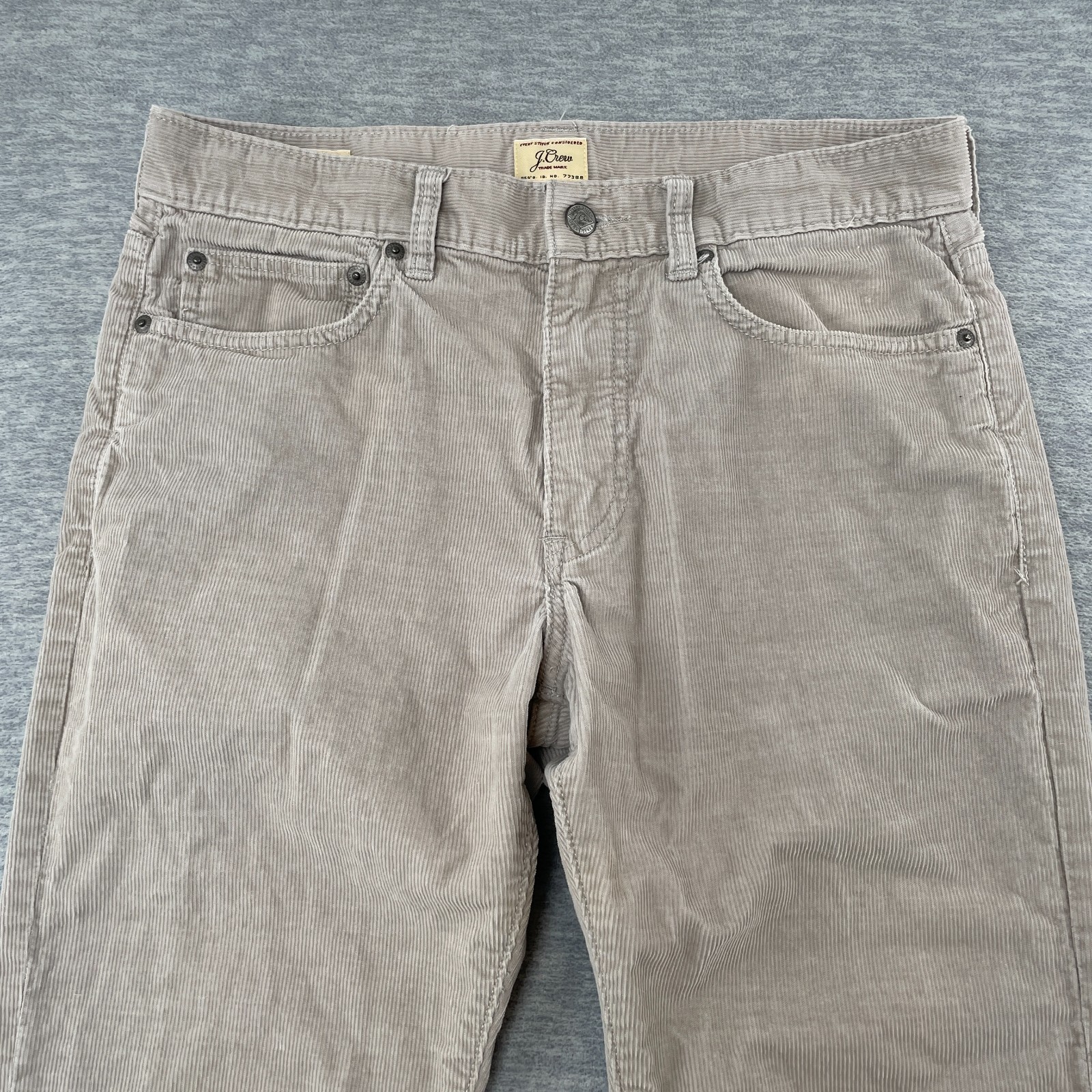 J Crew Pants Mens 31×30 Gray The Sutton Chino Corduroy Straight Leg Slim