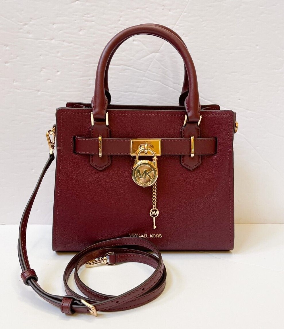 MICHAEL KORS HAMILTON SMALL TOP ZIP SATCHEL SHOULDER CROSSBODY BAG