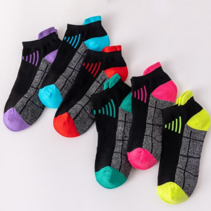 Low Cut Ankle Athletic Sport Casual Women Mesh Solid Classic Cotton Socks 6Pairs