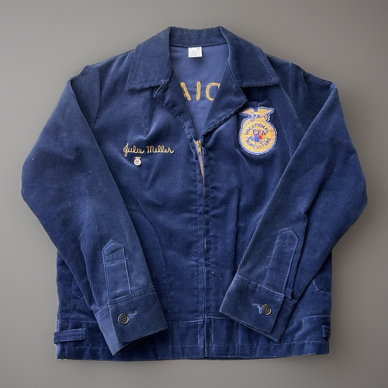 Vintage Women’s FFA Corduroy Jacket Size 38 Talon Zip Indiana