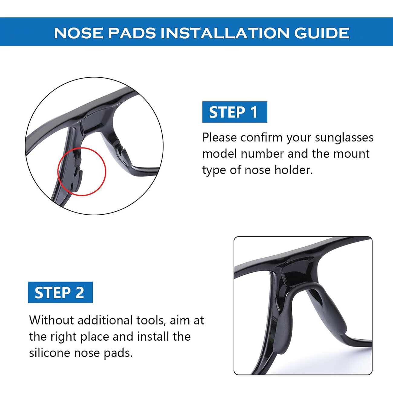 Replacement Nose Pads Nosepiece for Oakley Split Shot OO9416 Split Time OO4129