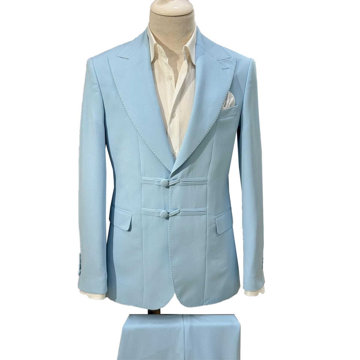 Business Men Suits Regular Fit Formal Prom Peak Lapel Tuxedos Prom Jacket Pant