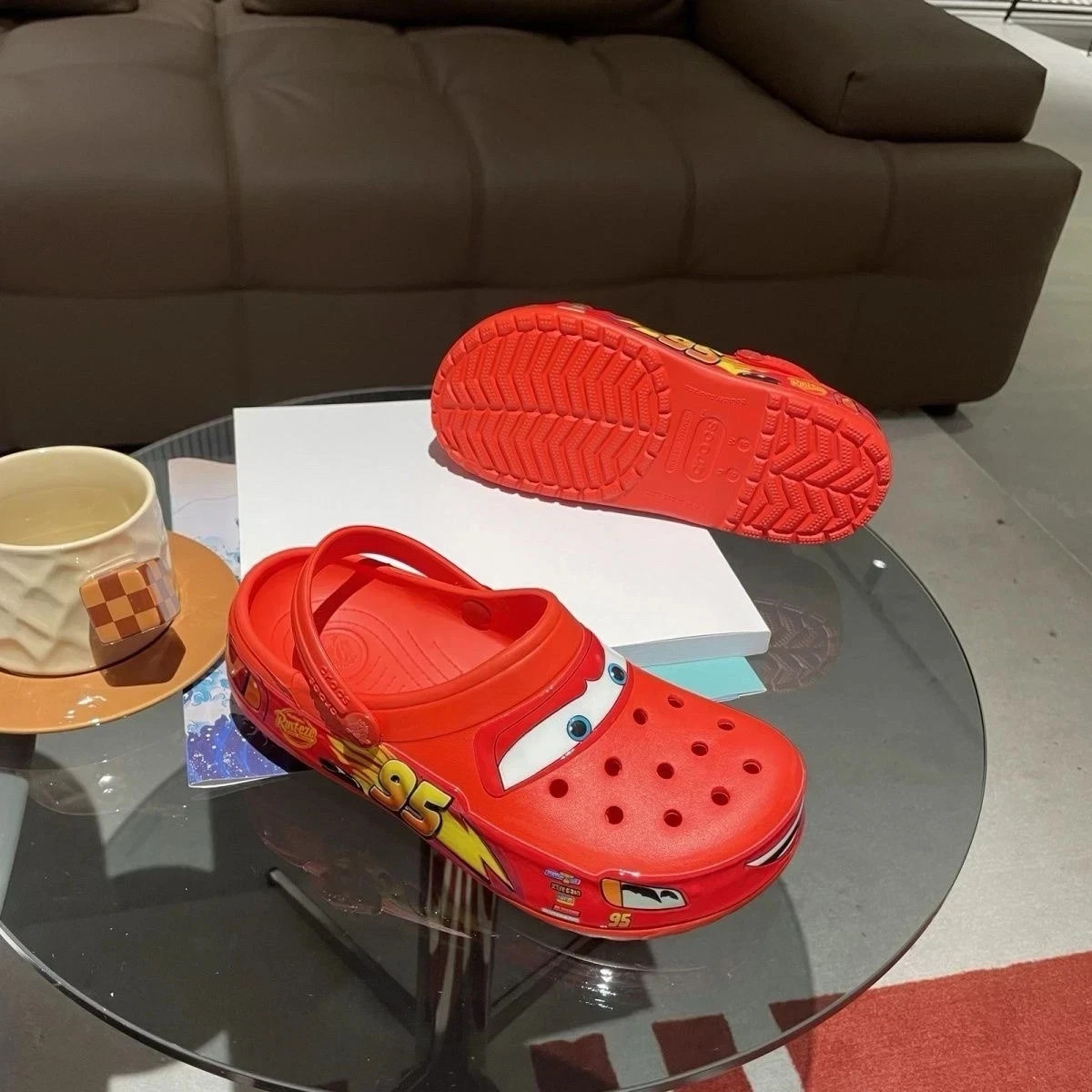 NEW Crocs Lightning McQueen Clog Adult Shoe Limited Classic No Lightup