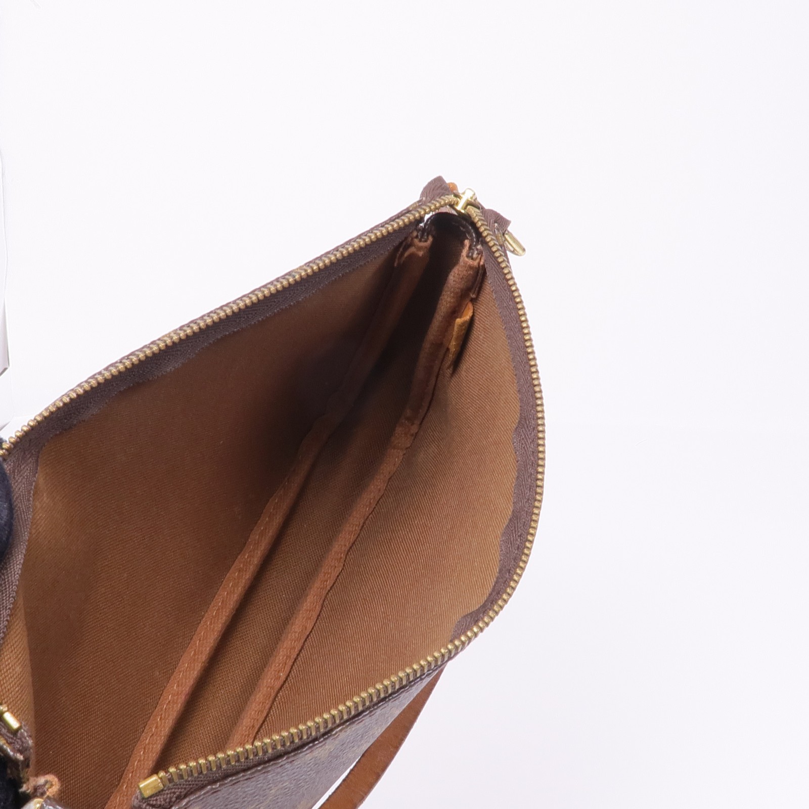 LOUIS VUITTON LV GHW Pochette Accessoires Pouch Handbag M51980 Monogram Brown