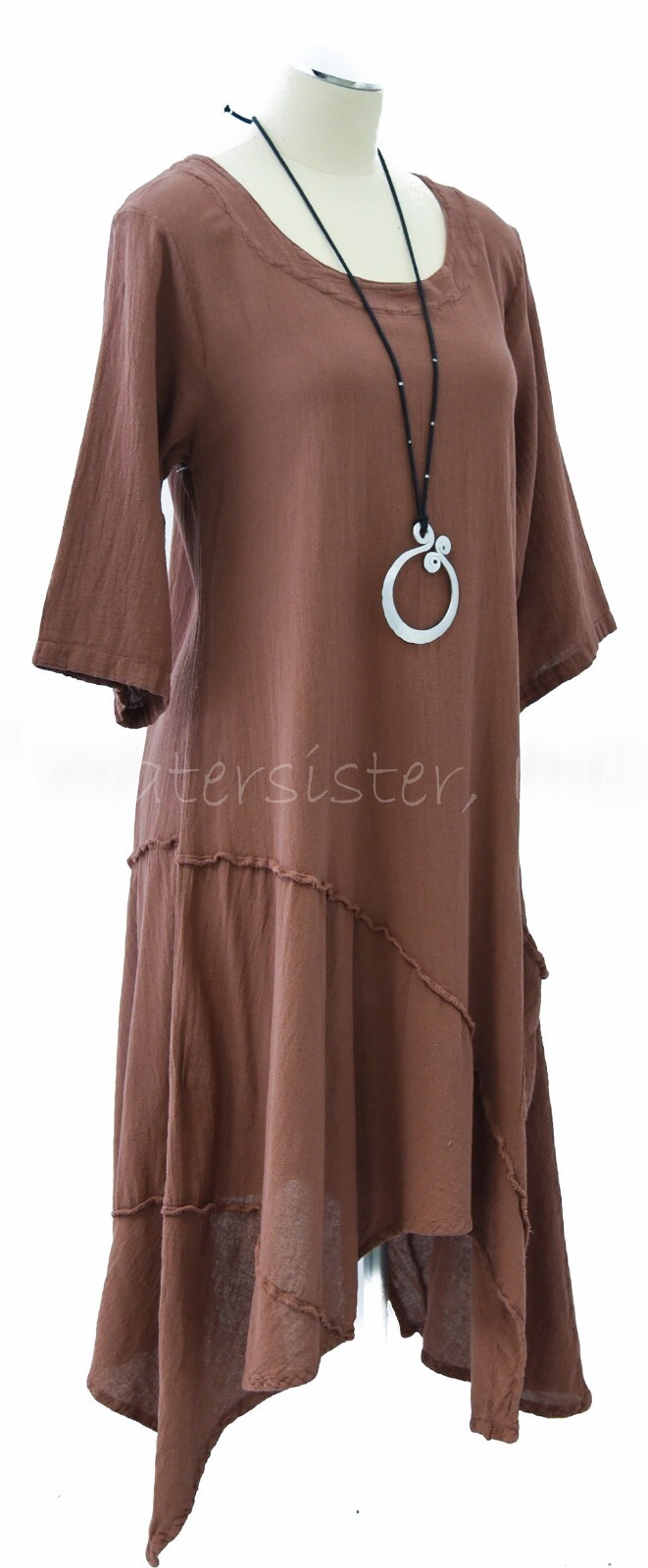 WATERSISTER Cotton Gauze TANGO TUNIC Long Top 1(S/M) 2(L/XL) 3(1X) oh my COLORS