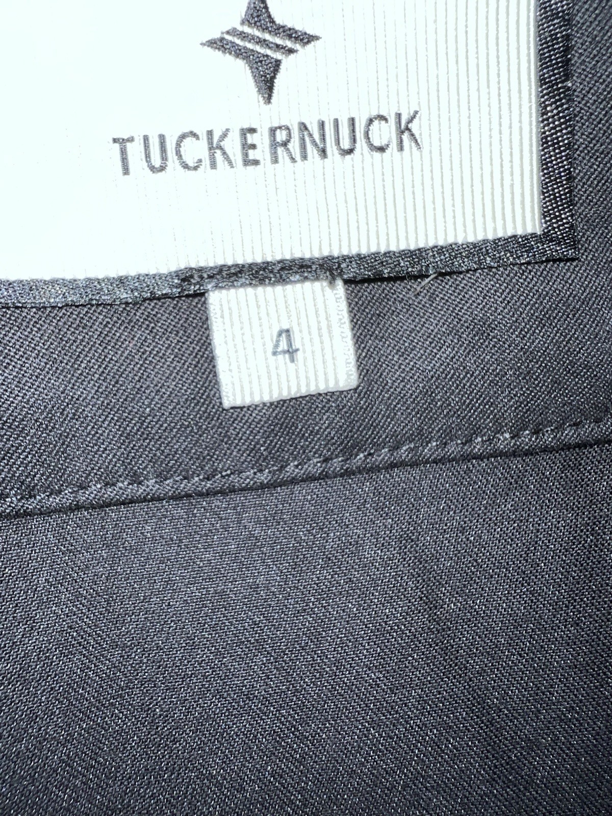 New Tuckernuck Womens Kenya Skirt 4 Black A-Line Cotton Midi Pockets Buttons NWT