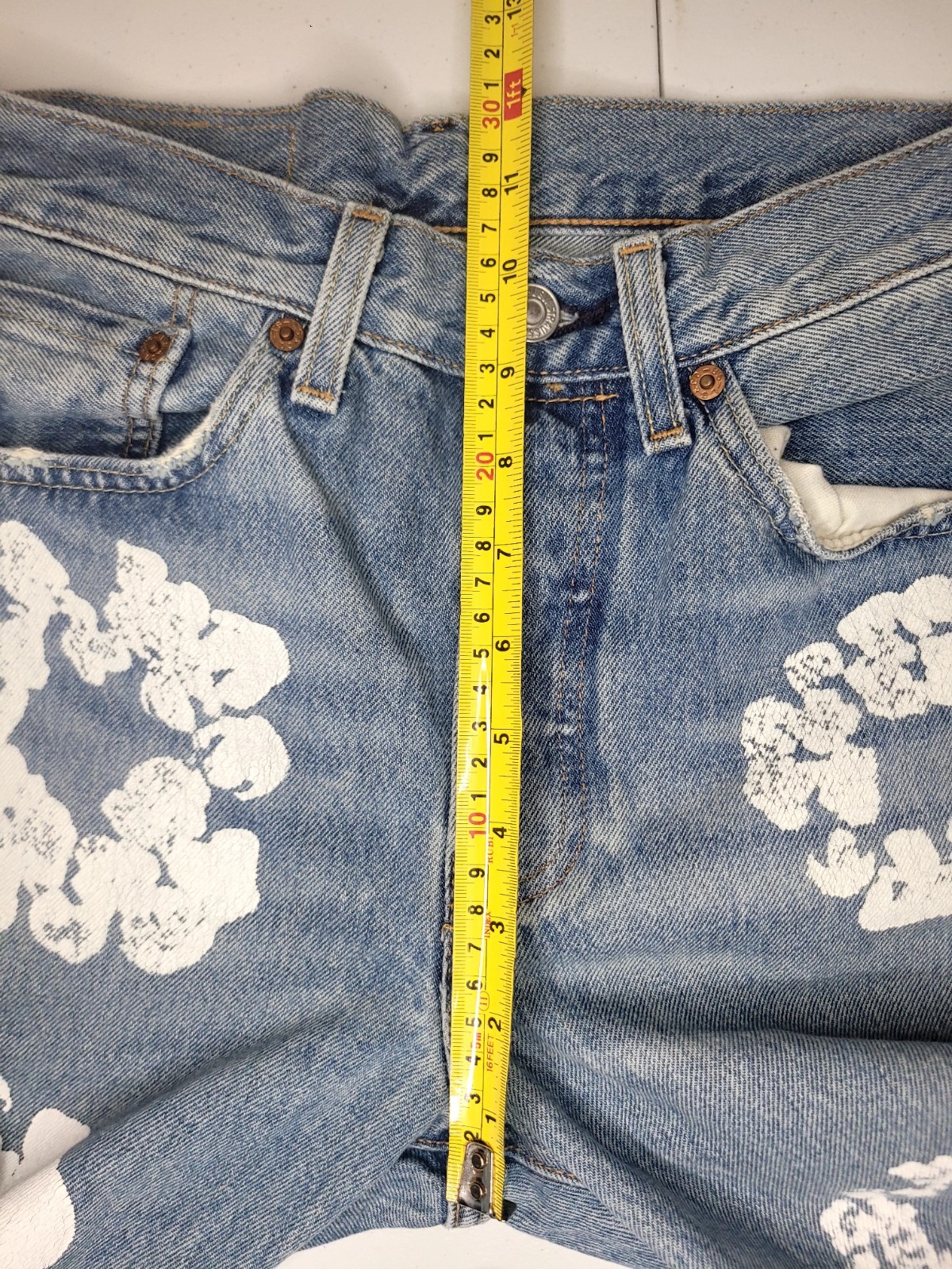 Levi’s 501 DT Denim Tears Cotton Wreath Jeans Levi’s Big E |28×30| Button Fly