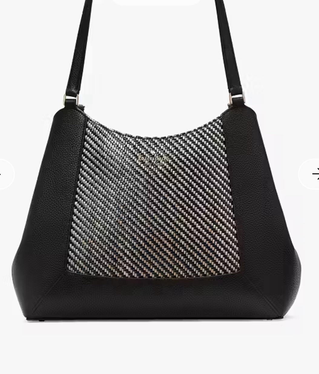 Brand NEW*Kate Spade NY Lena Triple Compartment Black Shoulder Bag Med/Large