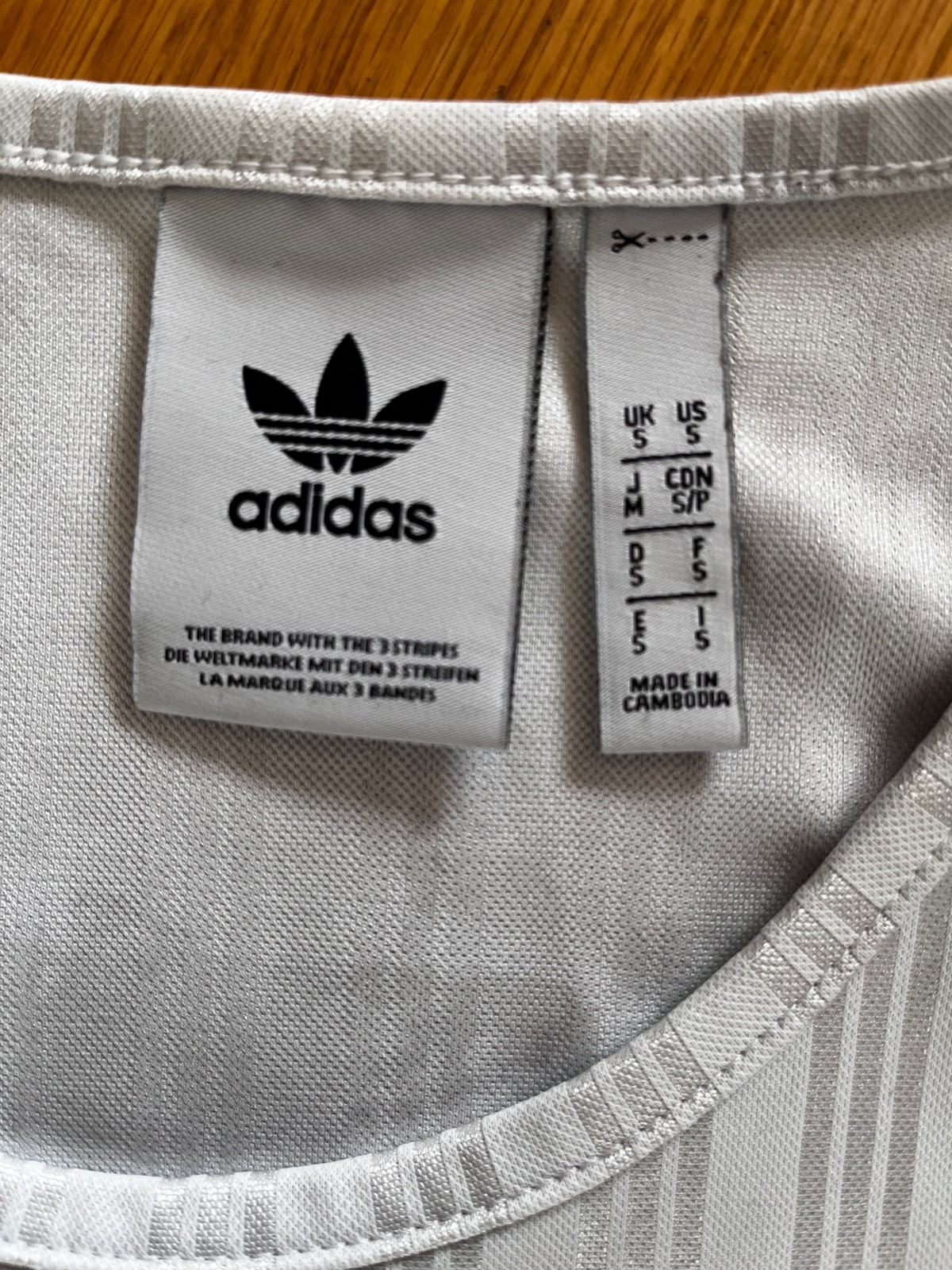 Adicolor Trefoil Logo White Vest: CV8609 – Mens Small