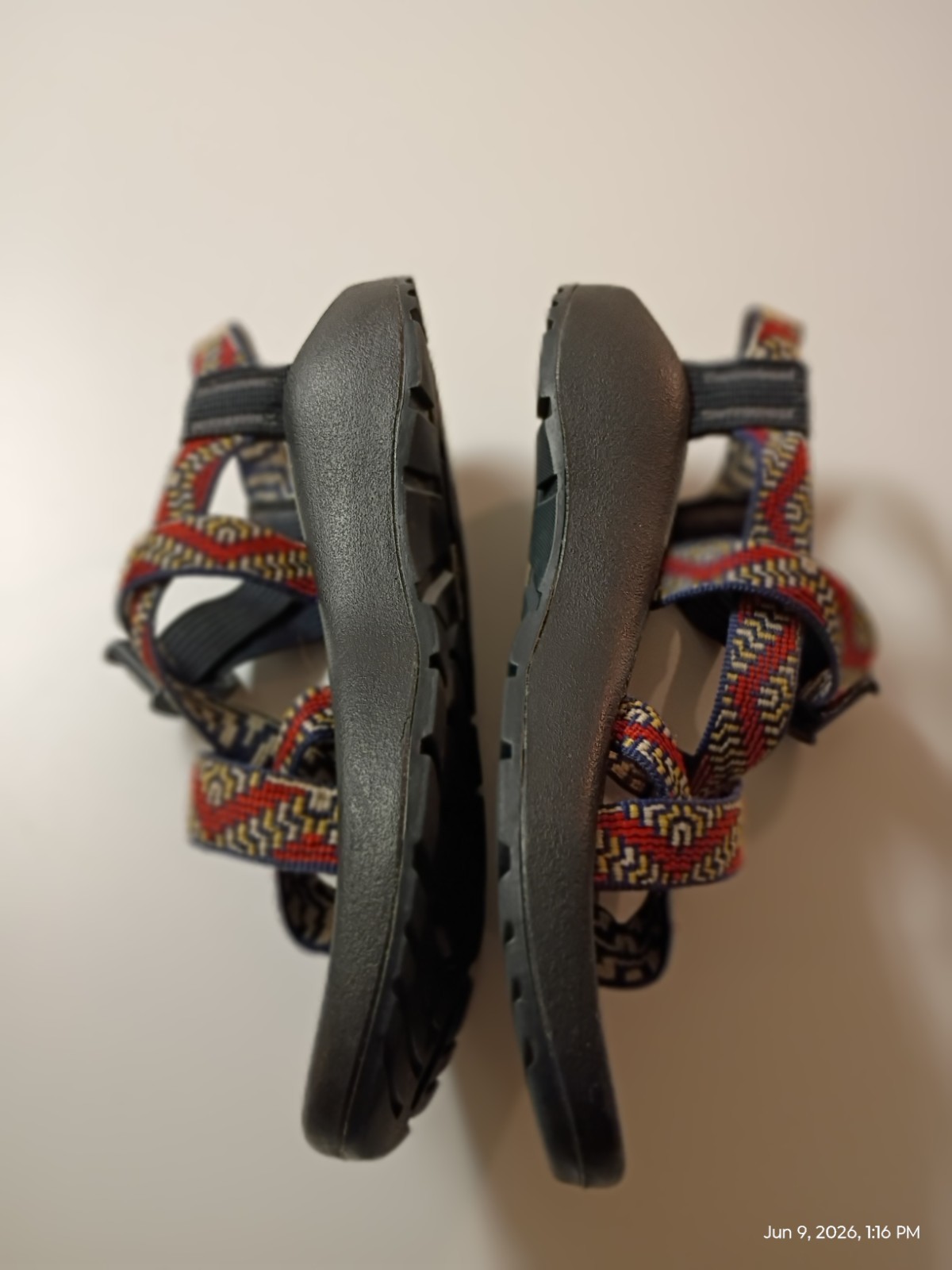 Classic Chaco ZX/2 Women’s Size 6 Blue Red Yellow Outdoor Hiking Sandals