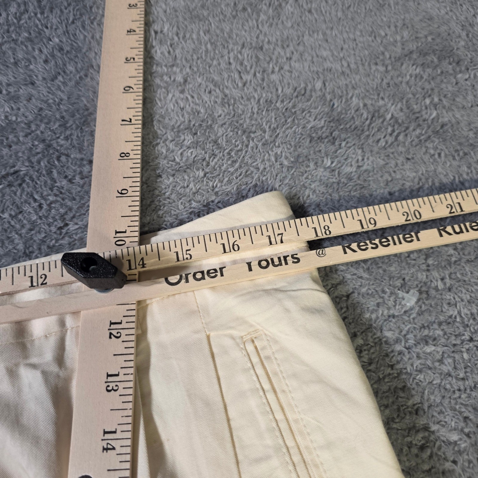 Timberland Mens 36 Weathergear Trousers Cream Straight Leg Cotton VTG Hungary