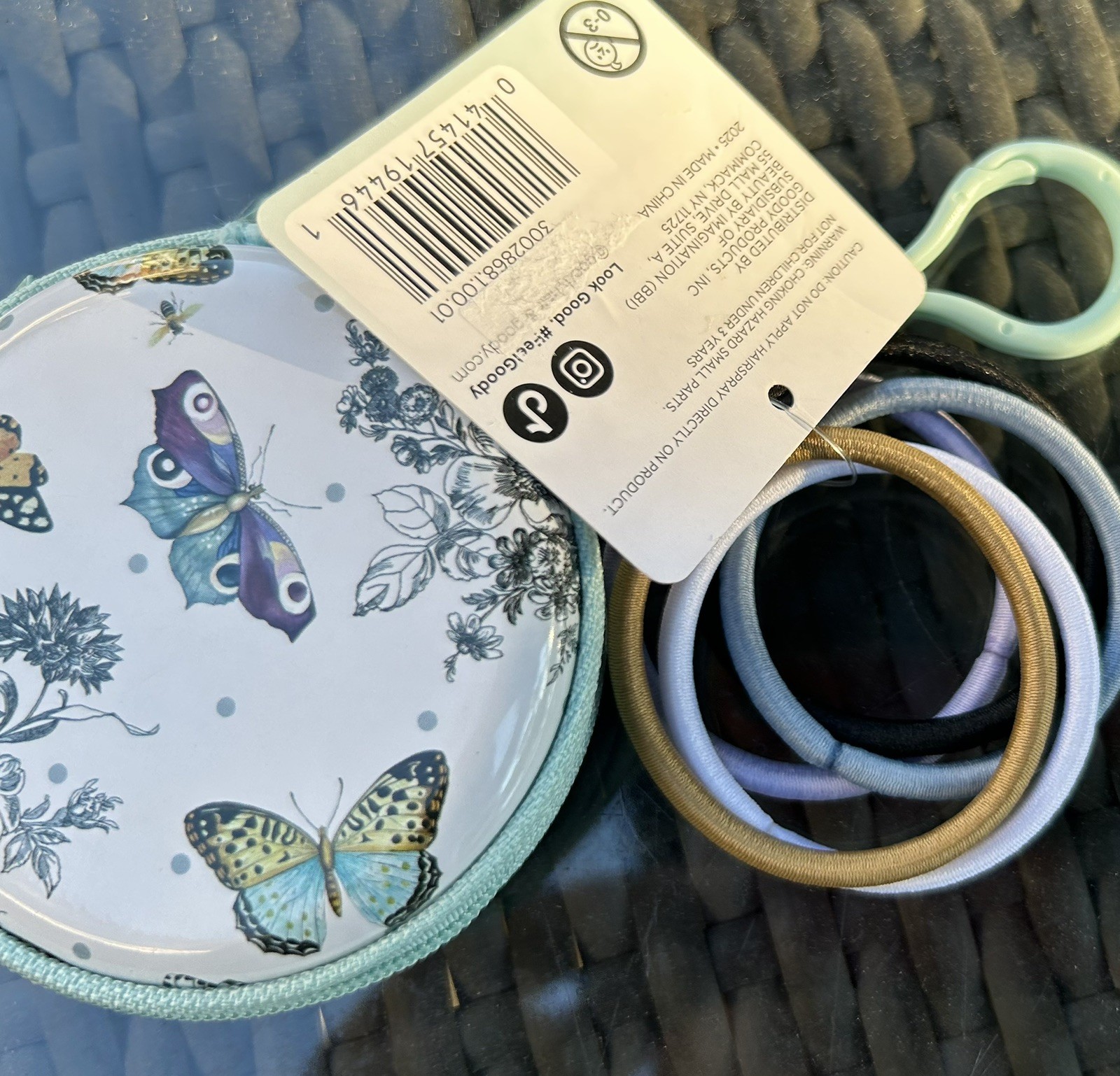 Mackenzie Childs X Goody Rose Butterfly Purse Charm With Elastic