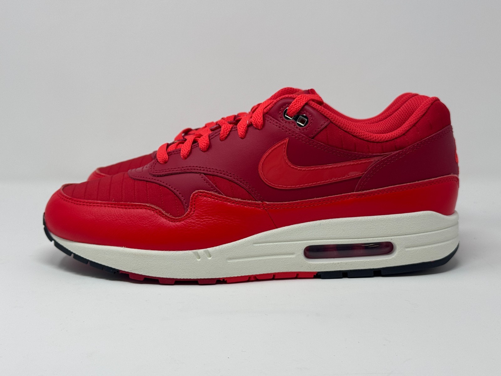 Nike Air Max 1 Gym Red Sail University Red Crimson Shoes HQ3607-687 Men’s Sizes