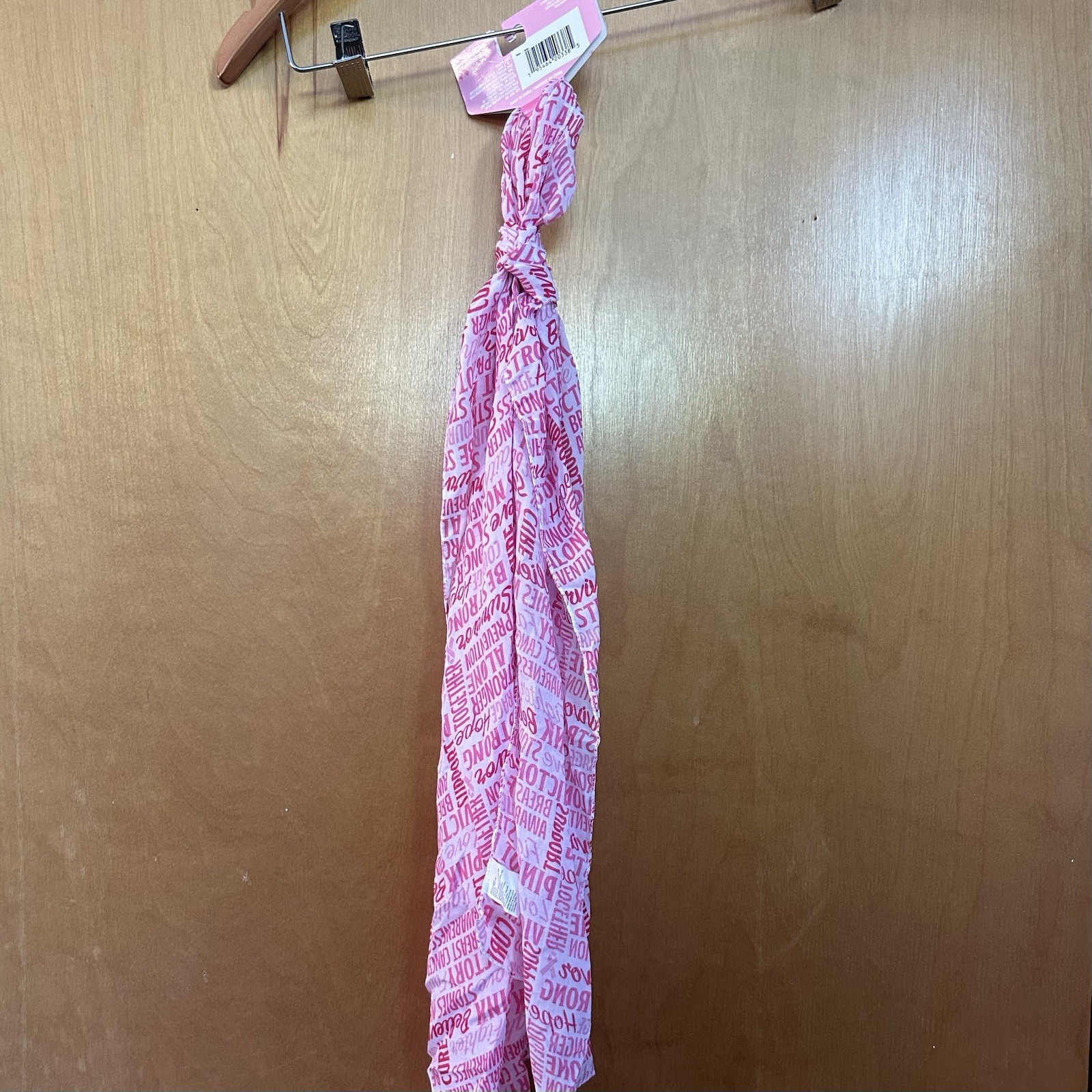 Scarf Breast Cancer Awareness Pink Ribbon Scarf 11 X 60 inches Pink NWT🌸