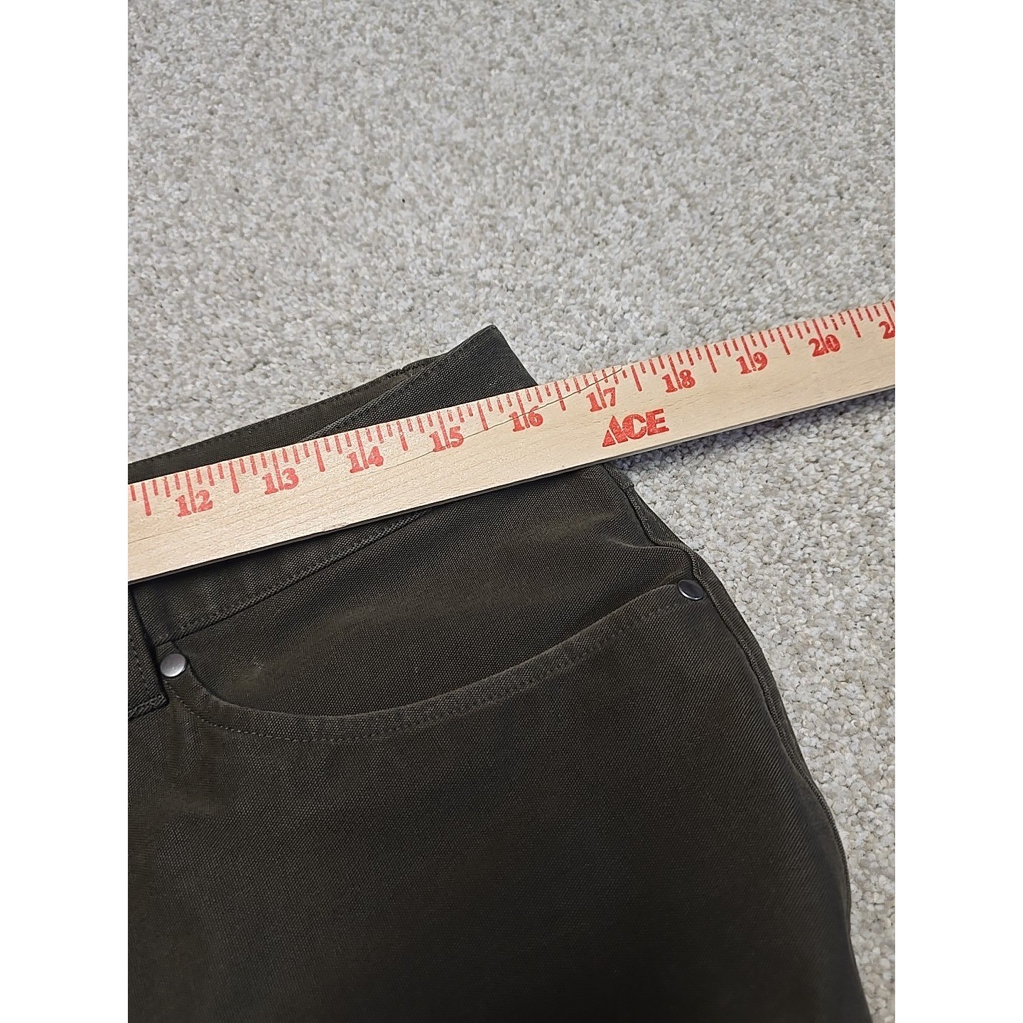 Lululemon ABC Pant Slim Utilitech Abrasion Resistant LM5ABNS Green Sz 32 Preppy