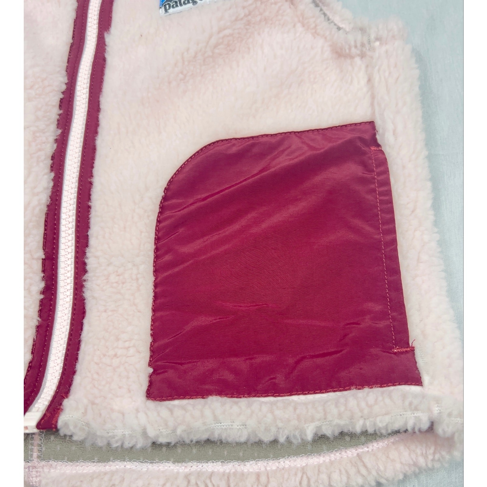 Vintage 2008 Patagonia Kids Retro-X Vest 65615 XS 5-6 Petal Pink Fleece 2008