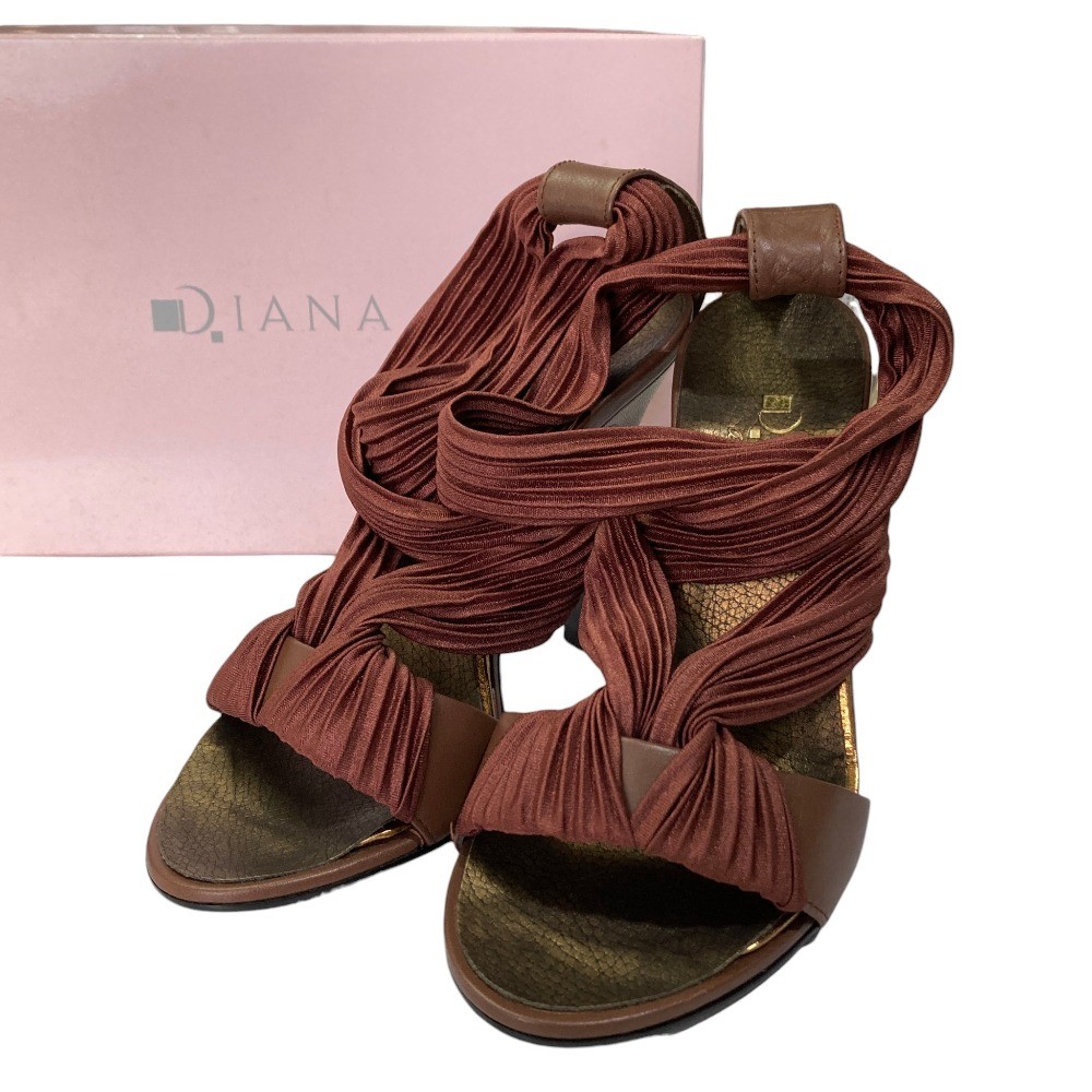 DIANA pumps/sandals, size 9.3, brown. Women USED