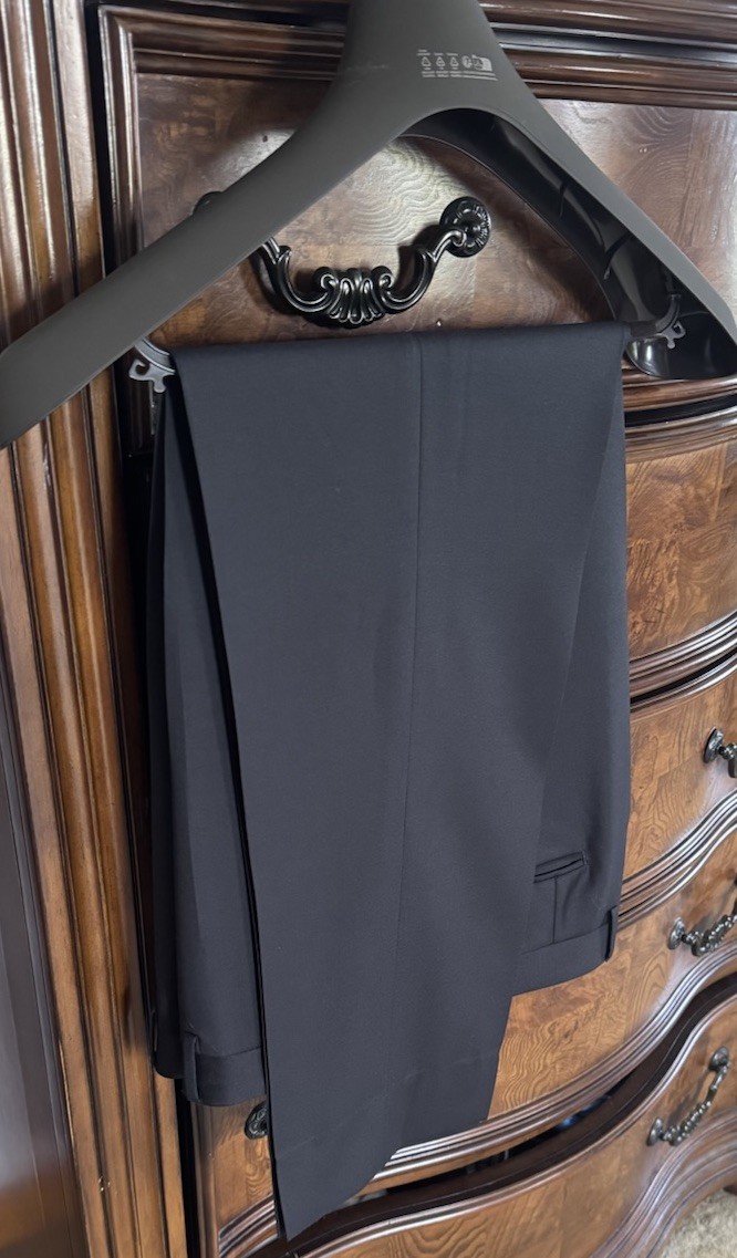 Canali Solid Wool Black Suit Size US 46R / EU 58 MSRP $2295