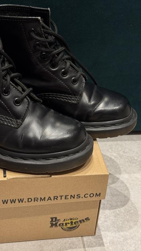 Women Dr. Martens Boots Black Leather 36 #3L2D