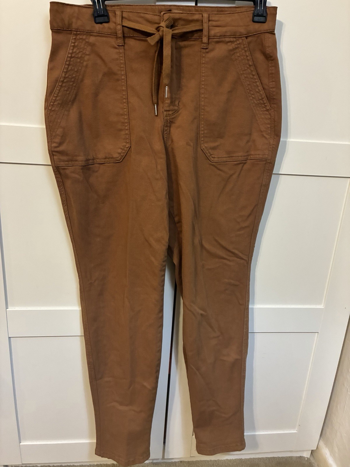 14W Judy Blue Brown, Pants Button And Draw String Closure large pockets