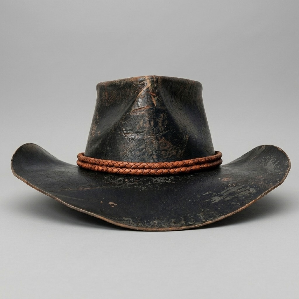 New Arthur Morgan Cowboy Men Hat Handmade Real Cowhide Leather Western Replica
