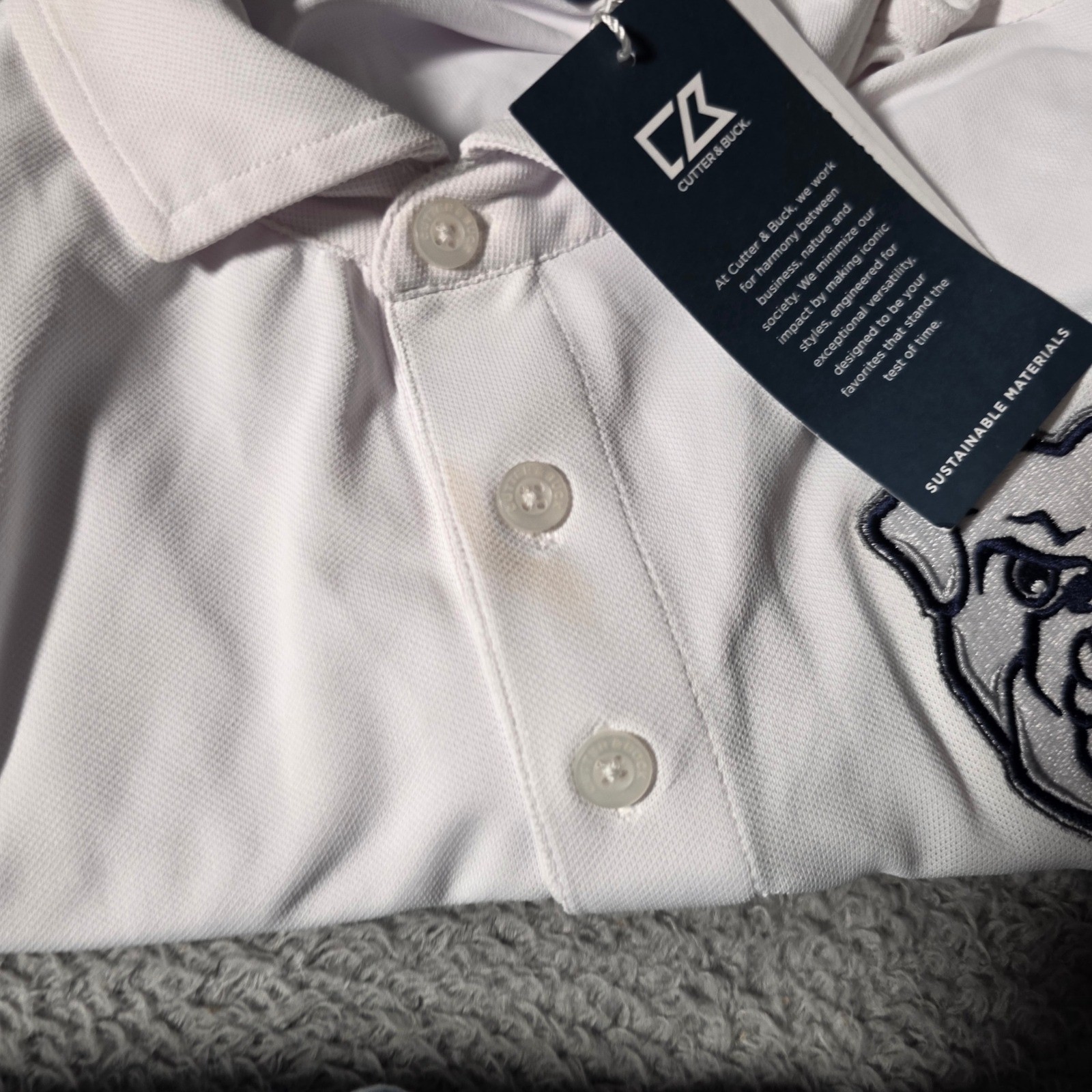 Multi Brand Mens Mixed Size Polo Button Down Shirt Lot 8pc Navy Blue ALL FLAWED