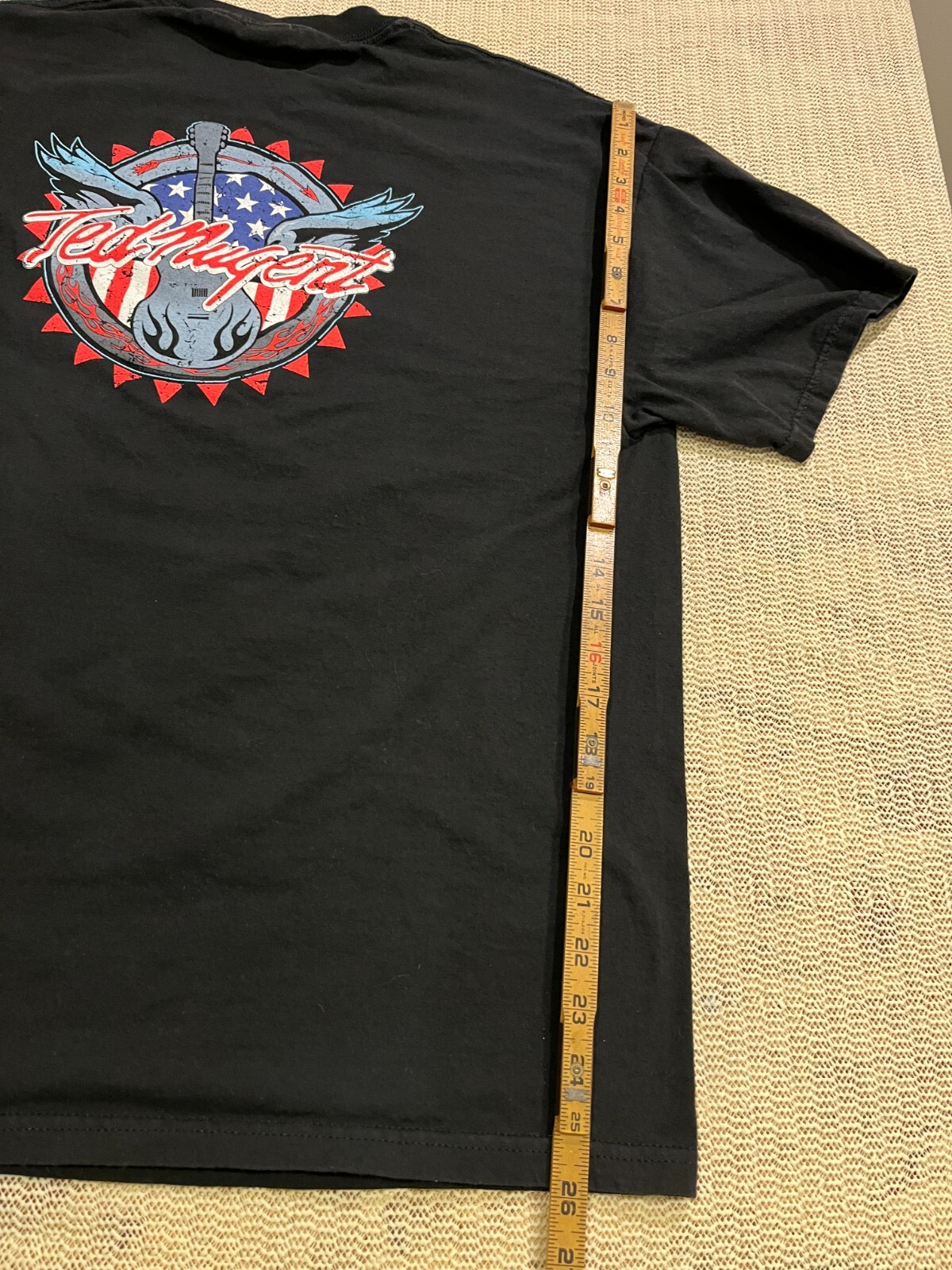 Ted Nugent T-Shirt Men L Black Winterland Classic Rock Retro VTG Y2K 90s Music