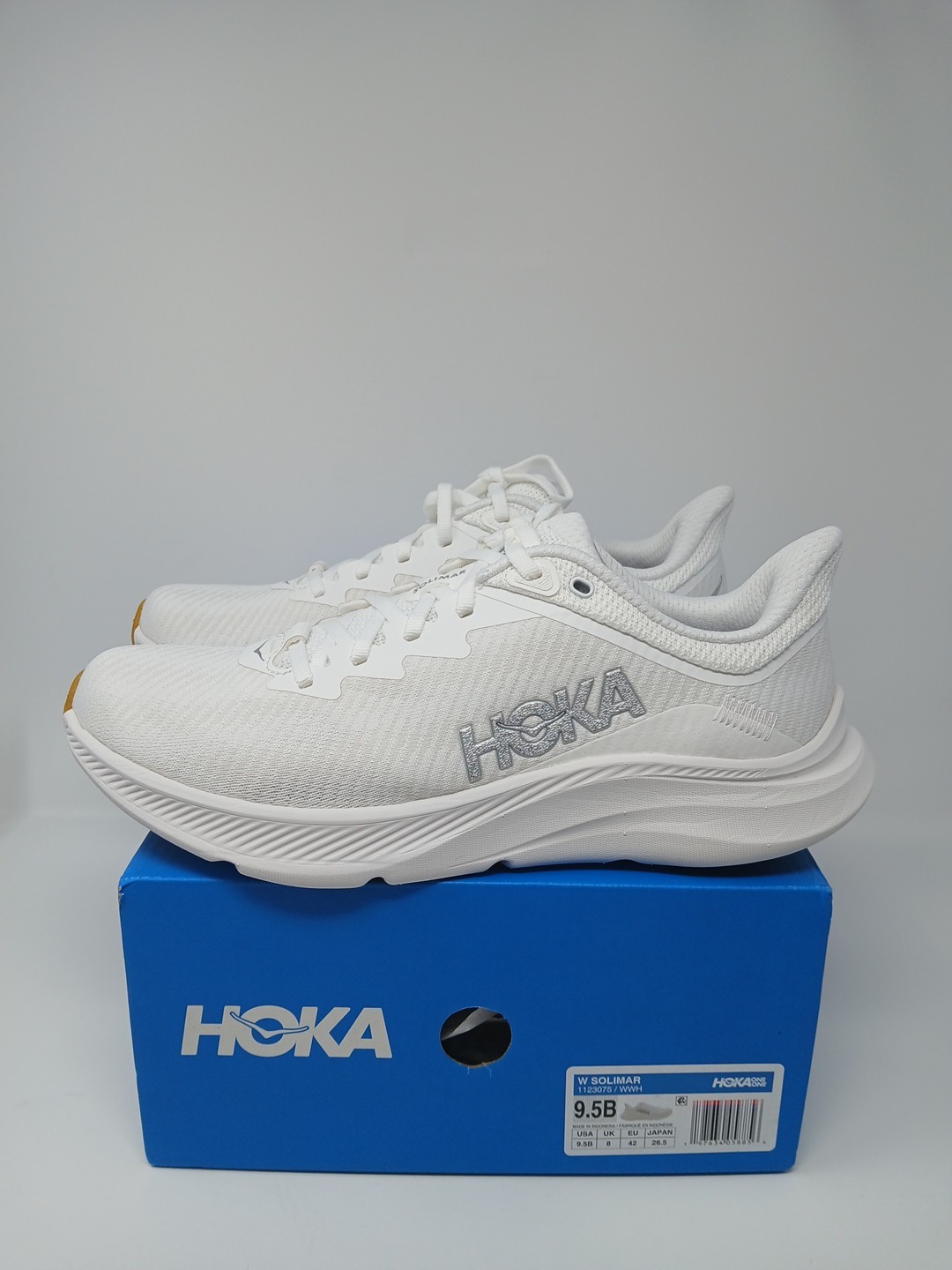 Hoka One One Solimar White Running Shoes Womens 1123075 WWH
