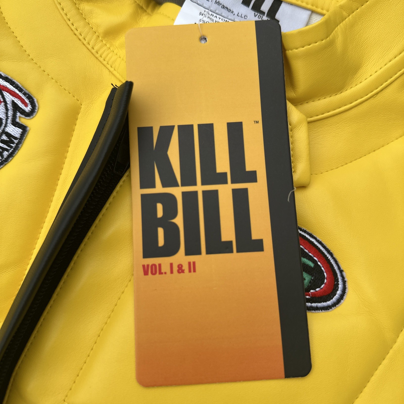 NWT Kill Bill Beatrix Kiddo Size 14 Motorcycle Suit Cosplay Bride New With Tags