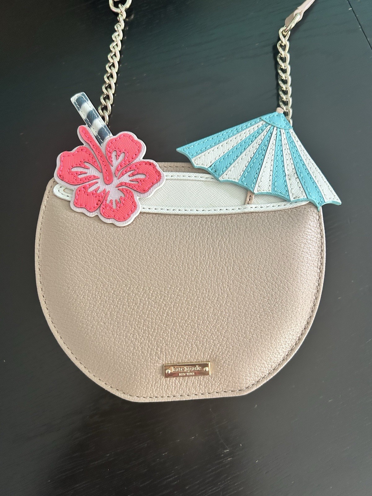HTF Kate Spade New York Breath Of Fresh Air Coconut Drink Crossbody Bag RARE