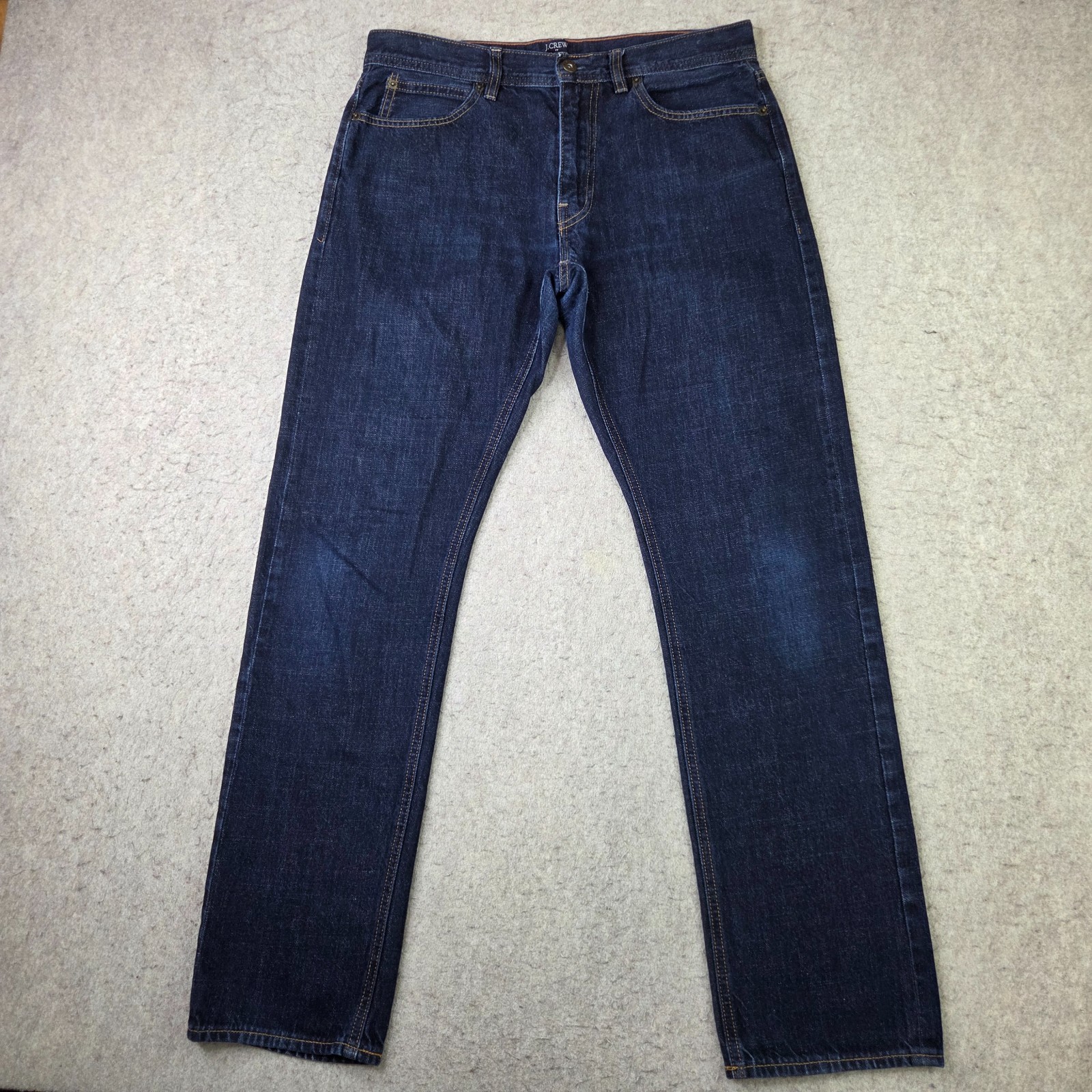 J. Crew Jeans Mens 31×32 Blue The Sutton Straight Leg Dark Wash Cotton Denim