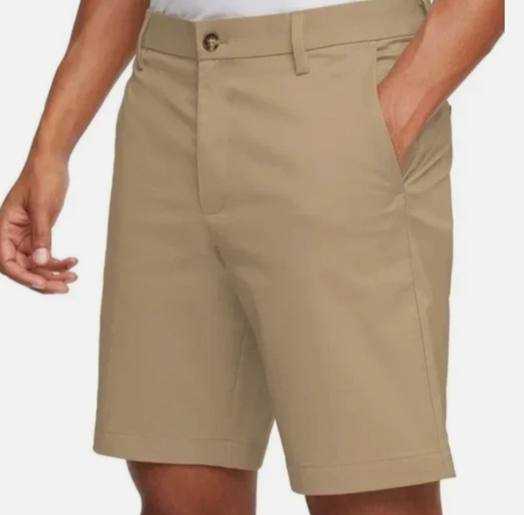 NEW Banana Republic Stretch Chino Shorts Men’s 9″ Inseam Quick Dry Khaki, Gray