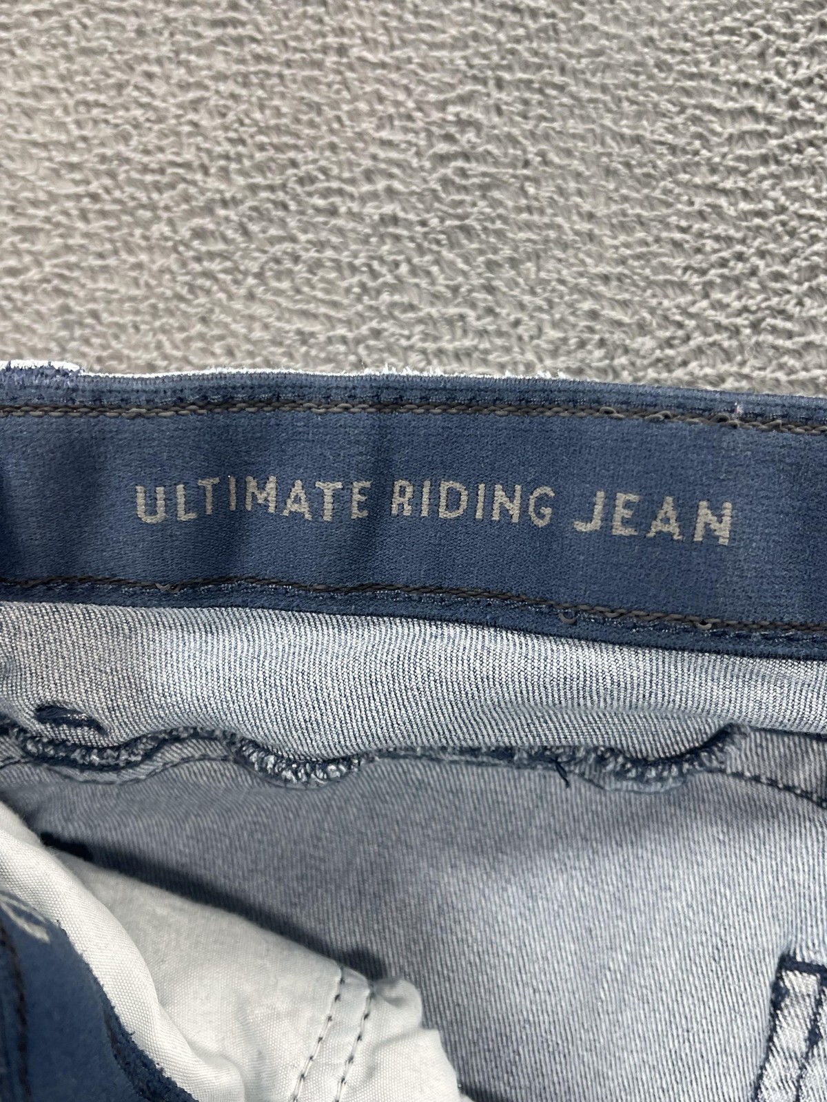 Wrangler Willow Riding Jeans Womens 9×34 Light Blue Bootcut Stretch Denim