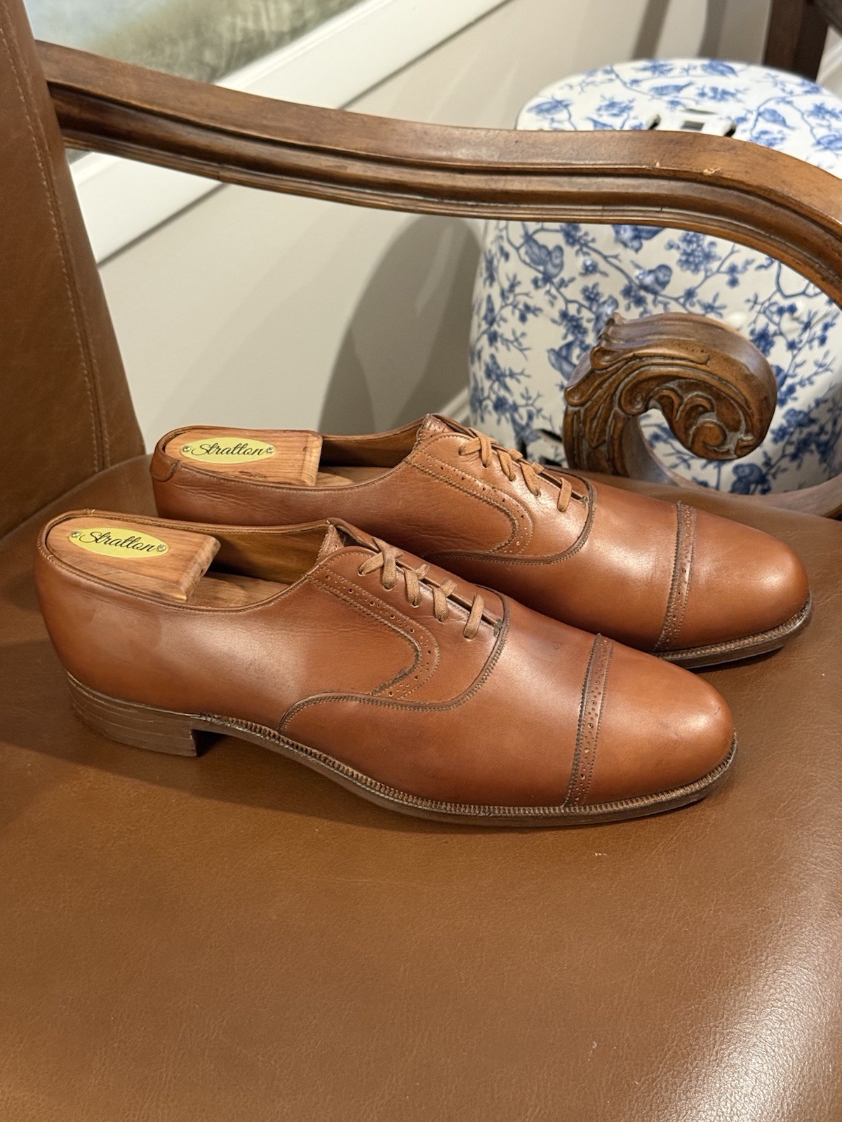 Polo Ralph Lauren Bench Made England Cap Toe Oxford 9.5D Crockett & Jones