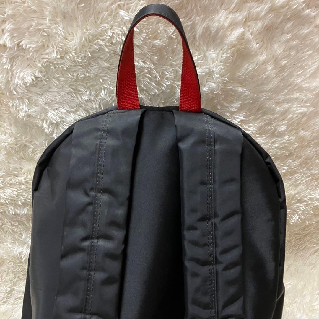 Porter L-Fine Ils Rucksack Backpack Nylon Polyester Black Red Used
