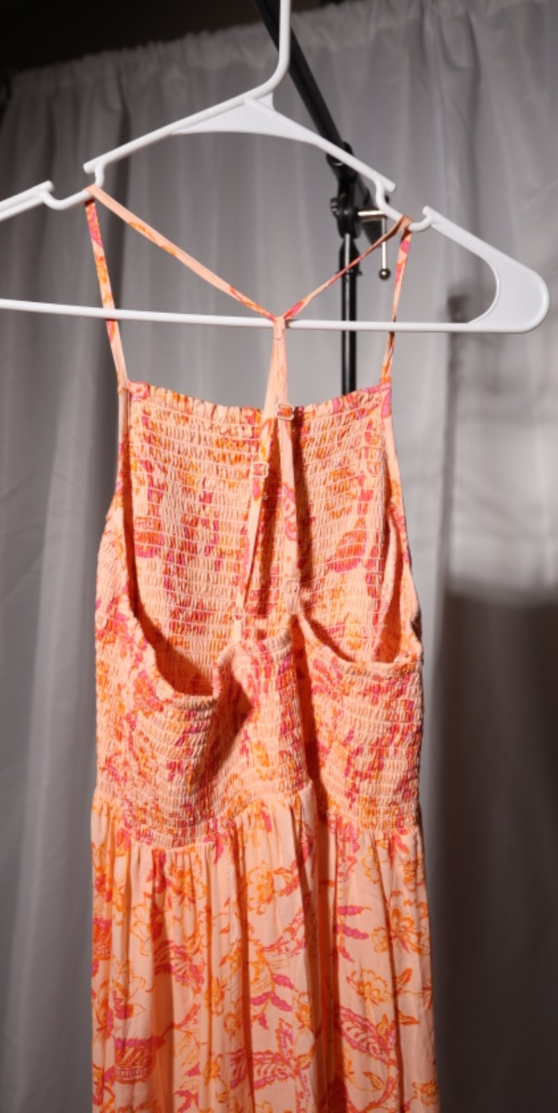 NEW| Intimately free people Heat Wave Floral Printed Maxi Dress Coral Sz S