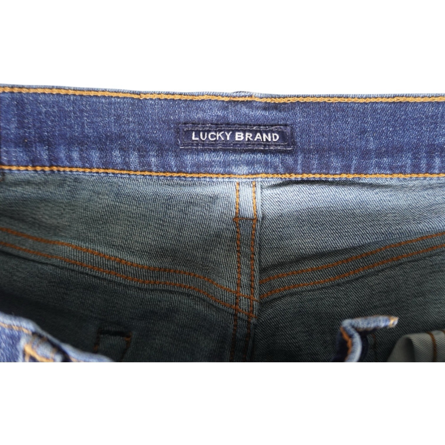Lucky Brand Men’s 223 Straight Jeans 34×30 Dark Wash Stretch Denim