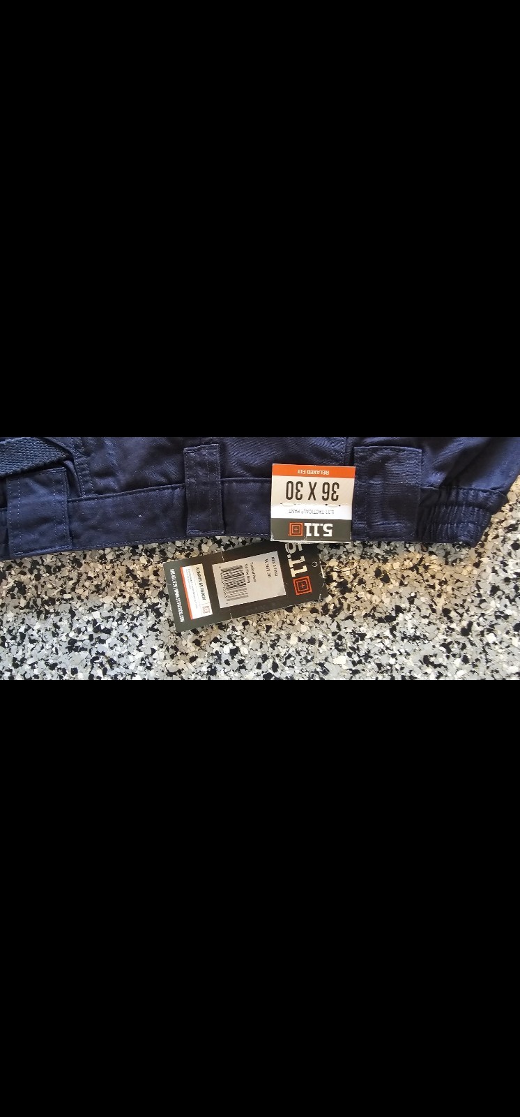 5.11 Tactical Men’s Navy Blue Cargo Pants Style 74251, Size 36×30