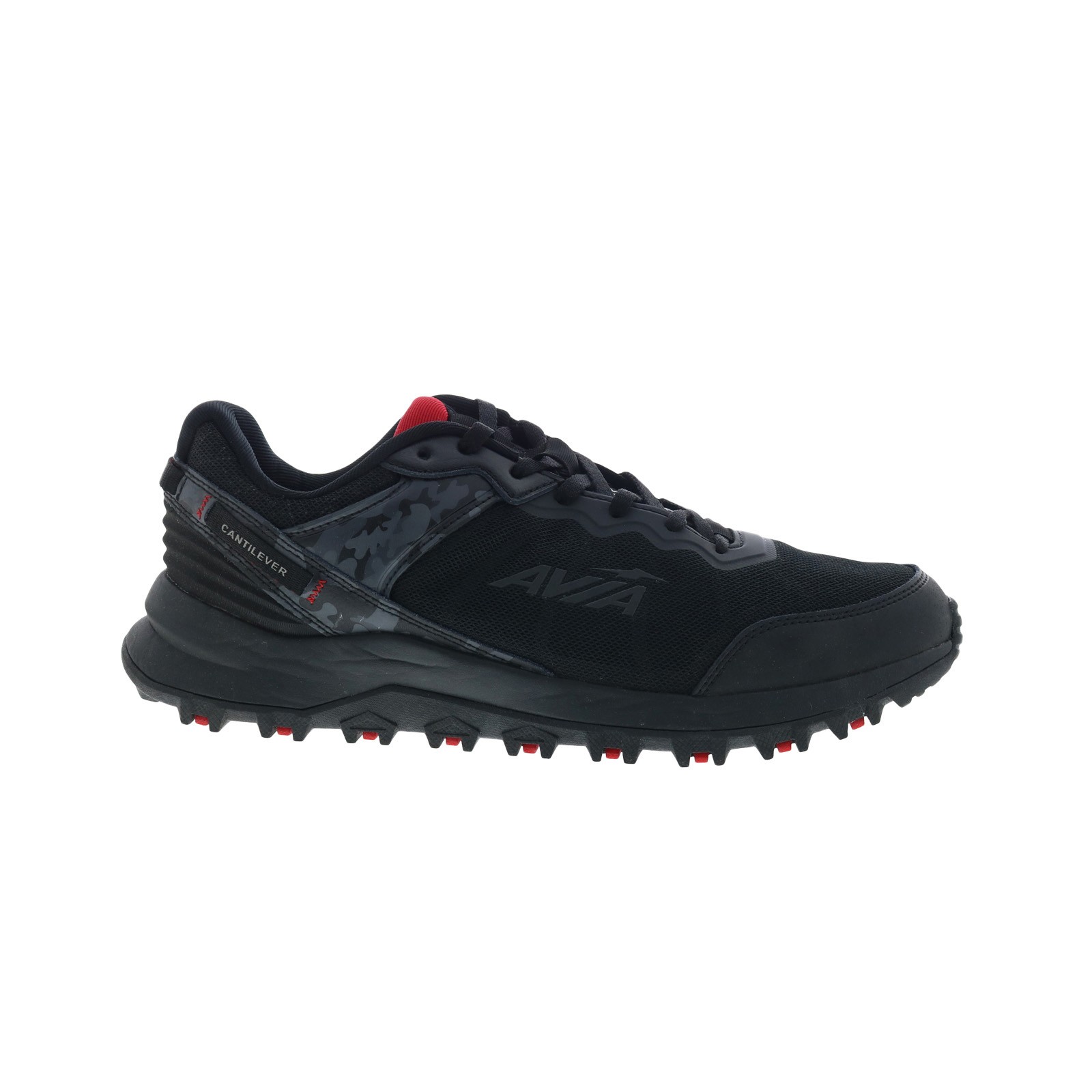 Avia Avi-Ultra AA50038MBRB Mens Black Leather Lace Up Athletic Hiking Shoes
