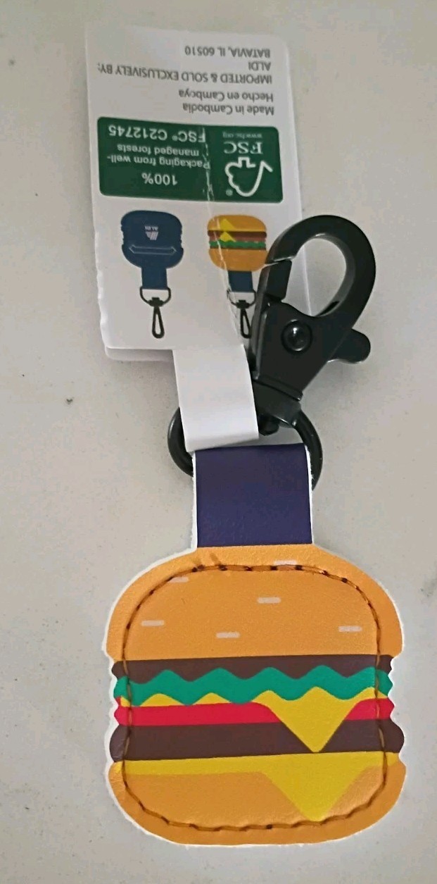 ALDI Gear Quarter Holder Keeper Keychain Chreseburger Style