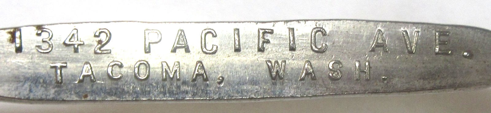 early PESSEMIER BROS. Tacoma Washington Shoe Button Hook buttonhook OPENER *