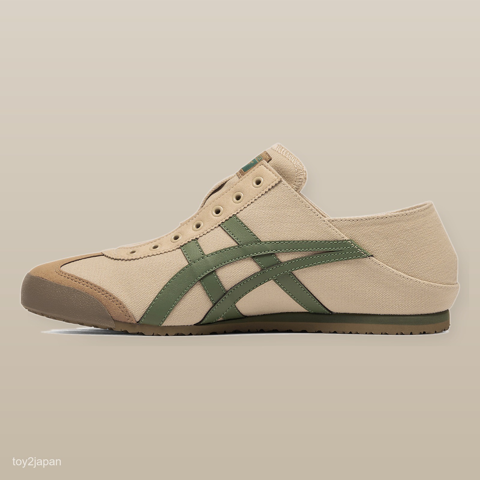 Onitsuka Tiger MEXICO 66 PARATY 1183A437-253 Beige Grass Green Men’s Size New