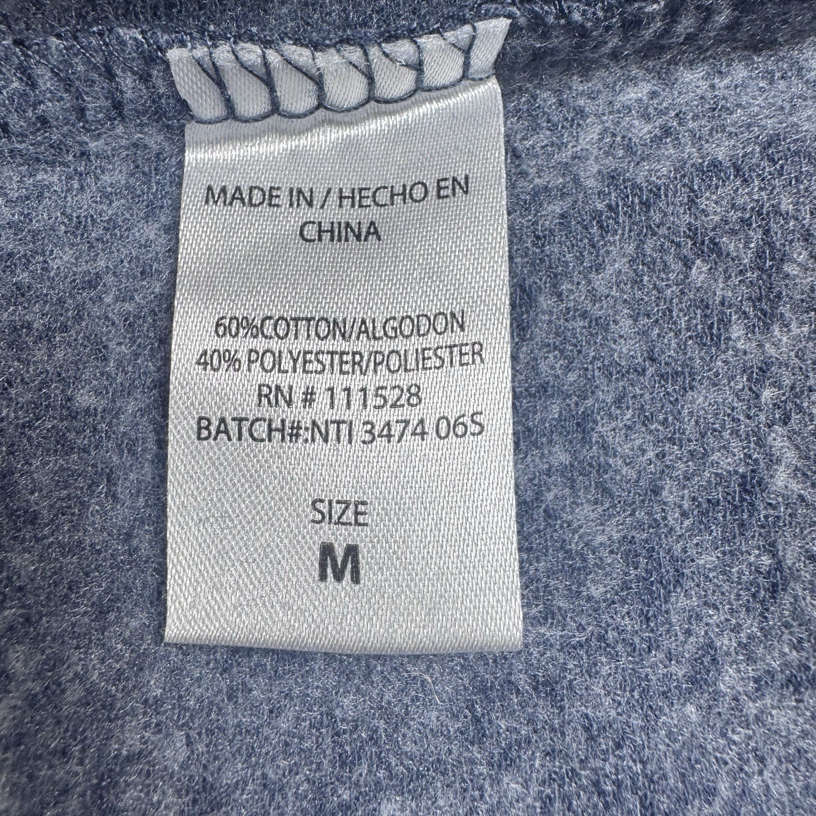 U.S. Apparel Womens Lightweight Crew Neck Sweatshirt, Blue Jean Babe, M